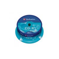 VERBATIM CDV7052B25DL CD-R DataLife cake box CD lemez 25db/csomag