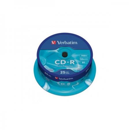 VERBATIM CDV7052B25DL CD-R DataLife cake box CD lemez 25db/csomag