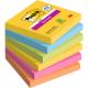 Post-it Super Sticky Carnival 76x76mm 90lapos 4+2db vegyes jegyzettömb